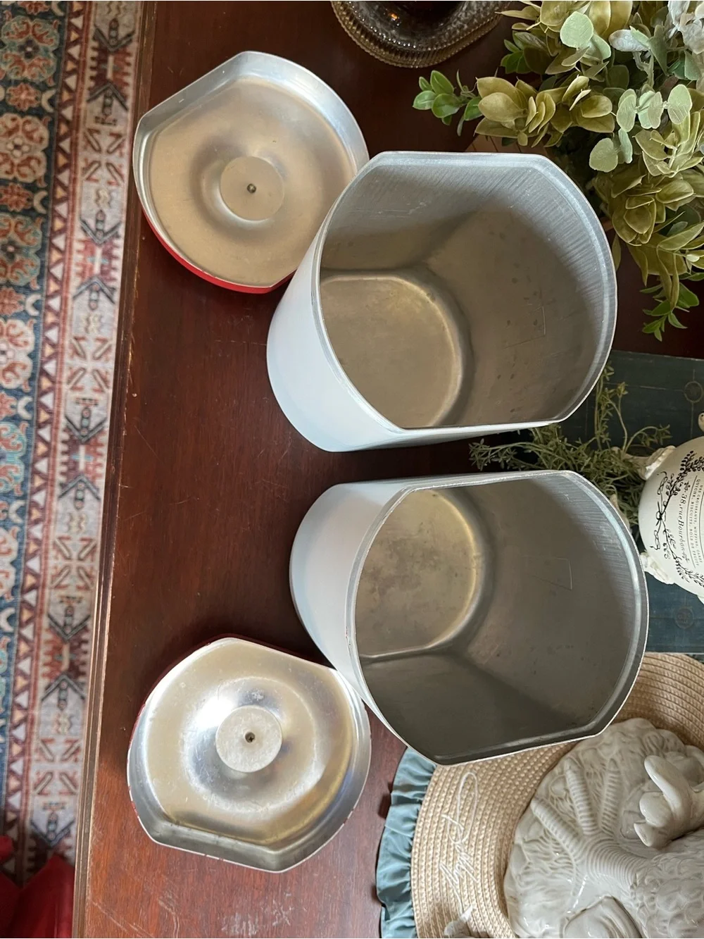 Vintage Metal Sugar & Flour Canisters READ - Picture 9 of 14